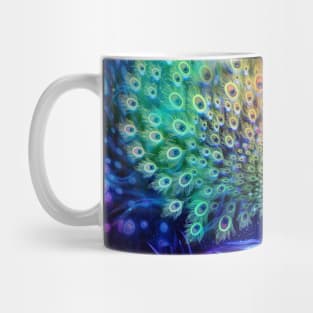 Rainbow Peacock Mug